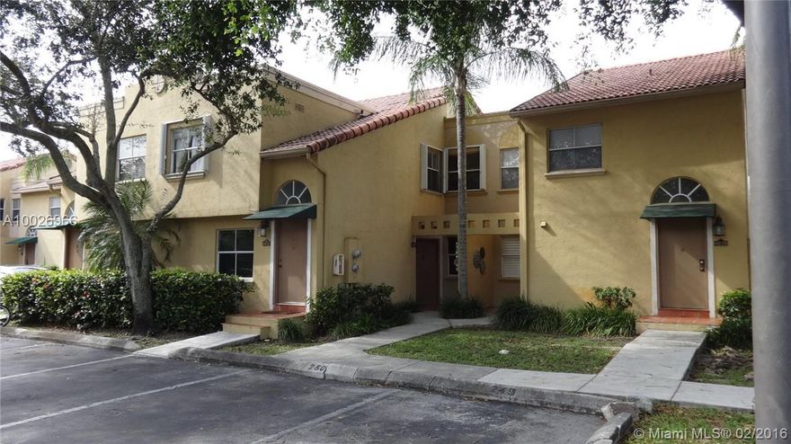 Property is a 2bedroom, 2 bathroom condo located in the center of Doral. Property is located on the first floor, lake view, tile floors throughout. Washer and Dryer inside the unit. This property is right next to the Doral Golf Course, the new Downtown Doral shops and retail center, 36 street, Turnpike, Palmetto, easy access to everything. Doral voted top 3rd most rapidly growing city in the U.S.   This is a Fannie Mae Homepath Property