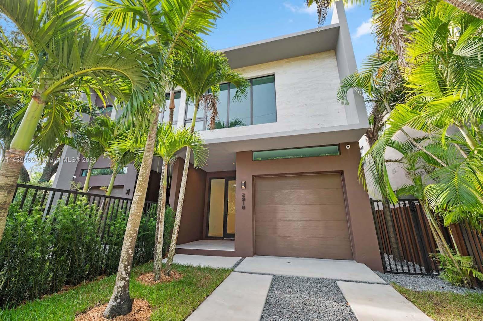 Rare opportunity to own a NEW CONSTRUCTION duplex townhome in the heart of Coconut Grove. Enjoy peace of mind with one of the lower trafficked streets in the Grove: East Jackson Avenue. The townhome features high end finishes, four bedrooms, four bathrooms including a Pool Cabana style bath, patio kitchen, and swimming pool. Inventory for this type of product is EXTREMELY LIMITED in the area. Great area for young families, with Lincoln and Blanche Park less than a minute walking. Total area is 3278 ft/sq.