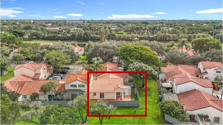 Located in the highly sought-after City of Weston, known for its exceptional quality of life and top-rated schools, this updated 2-bedroom, 2-bath corner villa offers comfort and modern style on one floor. Features include updated kitchen and bathrooms, fresh paint, marble floors throughout and hurricane-impact windows and doors, providing peace of mind. Enjoy the expansive fenced patio and green area ideal for outdoor relaxation, play, or entertaining. The generous outdoor space makes it easy to unwind or host gatherings in privacy and comfort. Small enclosed storage area. Prime location close to shops, restaurants, & grocery stores. Community amenities include a well-maintained pool. Perfect combination of location, comfort, and value in one of South Florida’s most desirable communities.