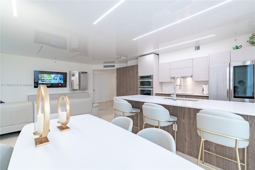 First time on the market -fully remodeled, and furnished 3-bedroom, 2-bathroom unit.What sets this unit apart is its remarkable feature of having over 1000 sq ft of outdoor space, perfect for hosting dinners, parties, or enjoying quality family time in the open air. Amenities pool, jacuzzi, gym, synagog, valet parking. Prime location is just across the street from the beach, and within a 2-minute distance from various 5-star restaurants and banks, shops, top school, playgrounds and soccer filed providing the ultimate convenience and luxurious lifestyle. All offers are welcome .Easy to show !