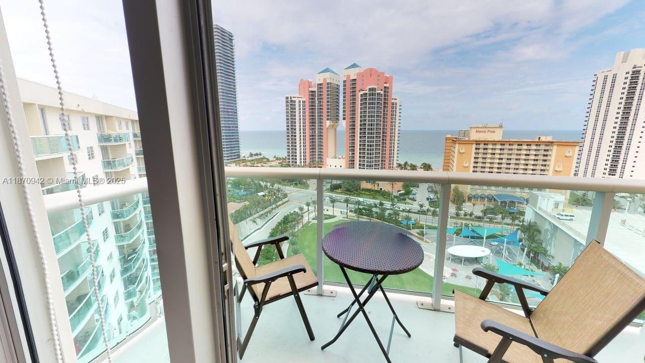 LOCATION! LOCATION! LOCATION! Gorgeous 1/1 plus DEN, NO RENTAL RESTRICTIONS – IDEAL FOR INVESTORS! Active Short-Term Rental License approved. Features upgraded tile floors, modern kitchen & bath. Located in a resort-style condo, fully furnished & move-in ready. Enjoy premium amenities: valet, 24/7 security, assigned parking, tennis courts, heated pool, kids’ playroom, gym, mini-market, café, beauty salon, billiards & more! Only 2 minutes’ walk to the beach, with a spectacular ocean and Heritage Park view from the balcony. Unbeatable location close to attractions, fine dining & Aventura Mall. Perfect to live your dream lifestyle or maximize rental income. Don’t miss out – make your offer today! Call LA for showing.