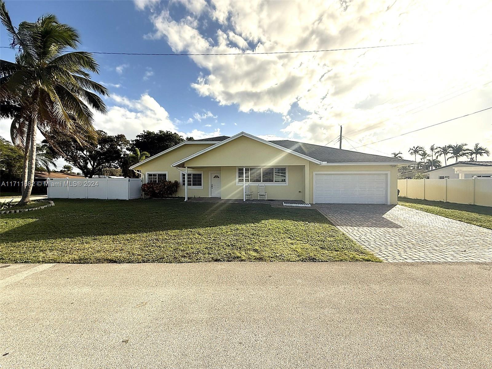 This stunning home, 3 bedrooms, 3 bathrooms, pool and 2 car garage, located in the desirable Coral Heights neighborhood of Oakland Park, has been beautifully updated. It features impact windows, vaulted ceilings, updated electrical, and insulated foam for added efficiency. The spacious garage offers the potential for additional room, while the gas stove, gas dryer, gas water heater, and gas pool heater add to the home's appeal. With a well-designed layout and an inviting pool patio perfect for entertaining, this home is ideal for gatherings with family and friends. Situated in a quiet neighborhood, you'll enjoy easy access to shopping, dining, and activities. Conveniently located near I-95 for easy commuting, yet just a short drive to the beach and Downtown Fort Lauderdale. No HOA.