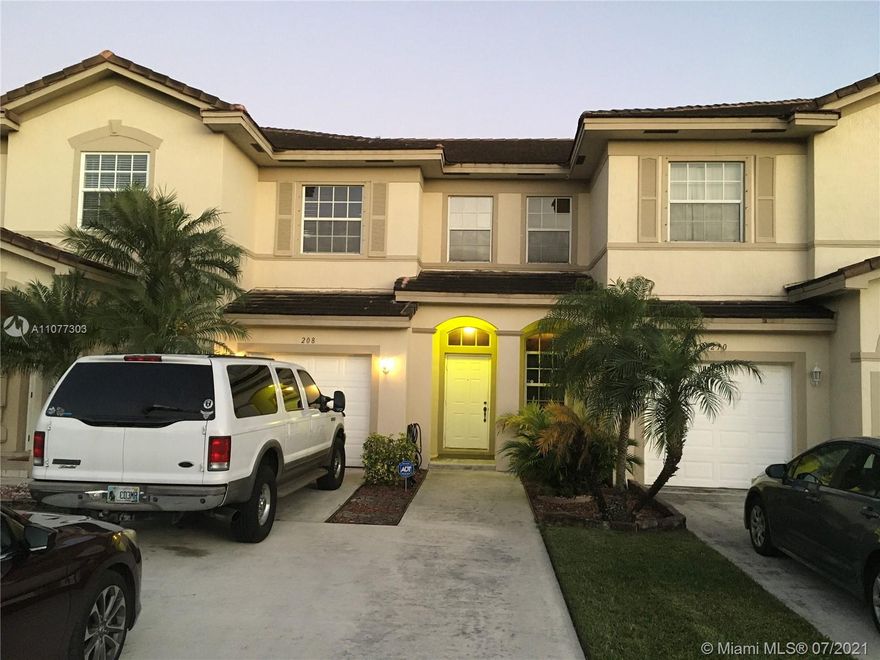 Welcome and enjoy this small and tranquil gated neighborhood of Cedar Ridge Estates!. This beautiful home has two spacious living areas, open kitchen floor plan, stainless appliances. A beautiful community nestled within a gated security close to restaurants, malls and quick access to I-95 and beaches. Large driveway with a one car garage  and a charming front porch with new landscaping. You will love this beautiful kitchen with granite counters and stainless steel appliances. Upstairs you will find beautiful laminate wood floor in the primary bedroom and carpet in the guest bedrooms. The primary bath comes with a huge relaxing spa tub and separate shower. Home is move in ready. HOA Fees includes lawn care, gated security, exterior maintenance, and community pool.