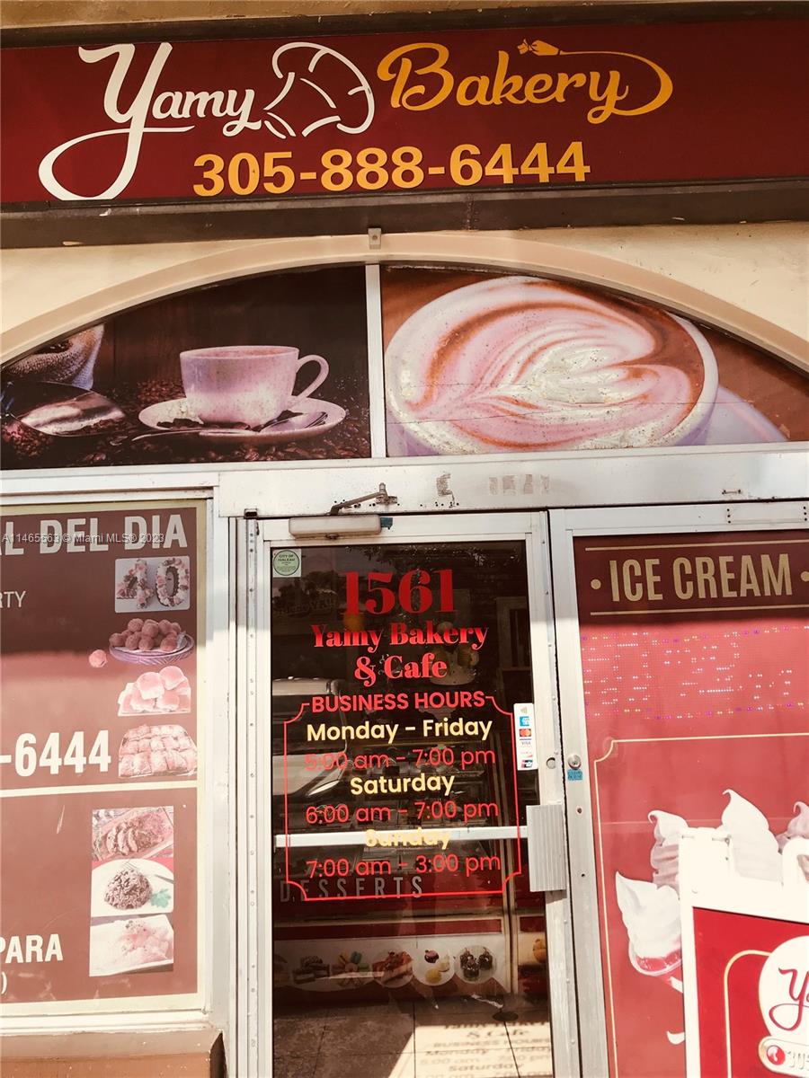 Bakery in excellent location in Hialeah. Business located on Okeechobee Rd, one of the streets most traveled by people. Surrounded by the airport, commercial and residential properties.
Come see this great growing place. It won't last long on the market.