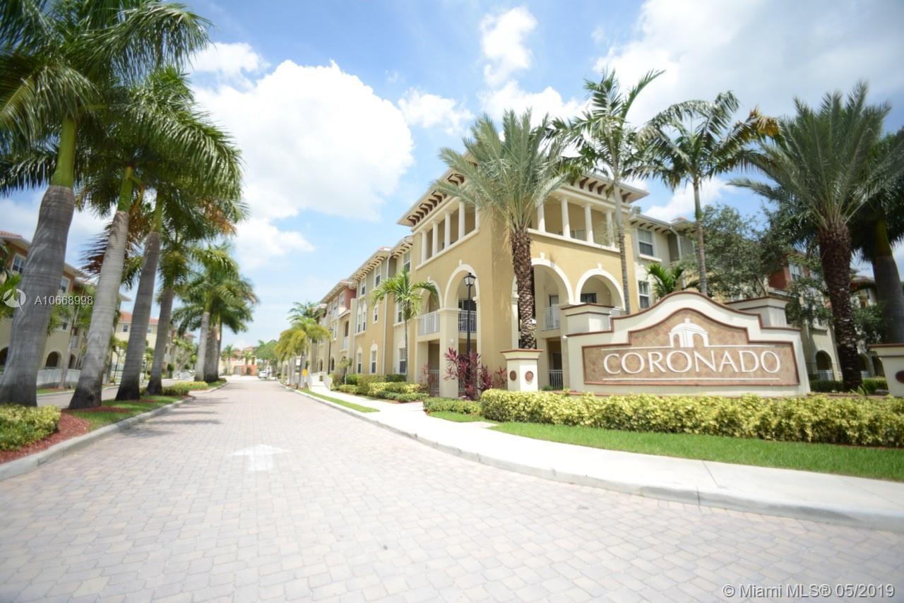 Beautiful apartment 3 bedrooms, 2.5 bathroom . Right next to Ronald W. Reagan Doral Senior High School. Located at CORONADO at Doral . Upgraded Kitchen . Washer and Dryer in Unit. Open front Porch. Enjoy the beautiful of the lakefront pool and the exclusive exercise room. Private Security Patrol 24 hrs. AMAZING LOCATION!