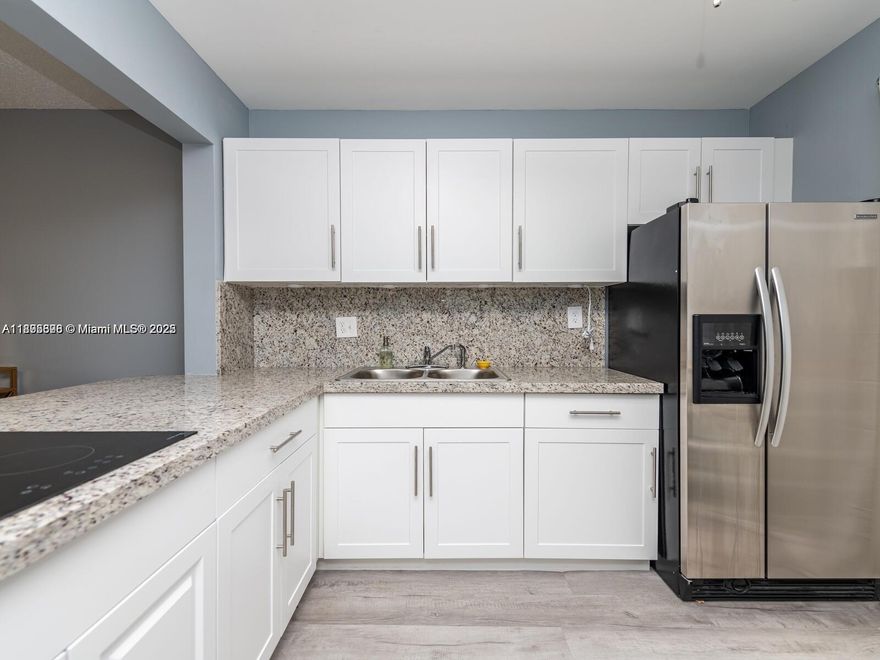 Completely updated unit with waterproof laminate wood flooring, baseboards, ceiling fans. Freshly painted. Remodeled kitchen with open floor plan and breakfast area, wood cabinets, under cabinets lights, quartz countertops, and S/S appliances. Large master bedroom with 2 closets, sliding doors to the enclosed terrace. Elevator. Extra storage space. Sheridan Lakes is centrally located, across from the beautiful TY Park -walking and bike trail, close to many stores and restaurants. Easy access to highways, a short drive to the beach, Fort Lauderdale Airport and Hard Rock Casino. Great community to live in. Basic Cable and water are INCLUDED in the monthly rent!! WALKING DISTANCE TO HOUSES OF WORSHIP! Sheridan Lakes Condo represents itself as a 55+ community, NO PETS .
: