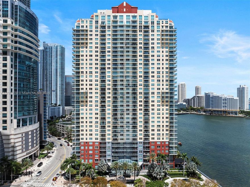 This beautifully furnished corner unit offers unparalleled views of Biscayne Bay and the iconic Brickell Skyline. The spacious split floor plan 2 bed/2 bath, is flooded with natural light, highlighting the elegant tile floors throughout. Both bedrooms are en-suite, each featuring generous walk-in closets for ample storage. The remodeled kitchen boasts sleek stainless steel appliances and luxurious granite countertops, perfect for both cooking and entertaining. Relax and unwind on the oversized balcony, an ideal spot to enjoy both sunrises and sunsets. This unit is rented fully furnished for added convenience. Building amenities include gym, tennis court, party room, convenience store, valet and much more.