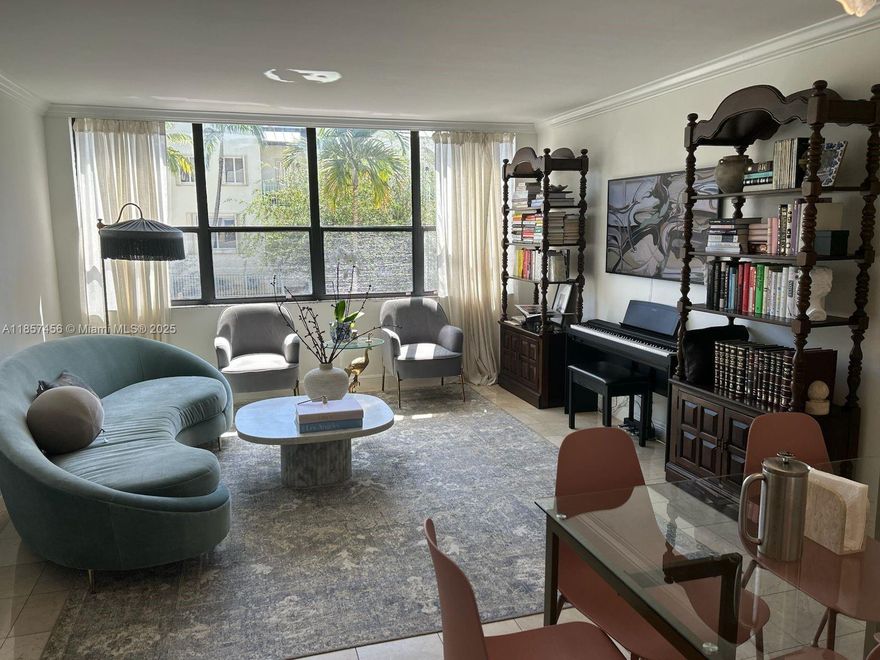 Beautiful large and bright 1 bedroom and 1.5 bath in the heart of Bay Harbor Islands, lots of windows, large his and hers walk-in closets, marble floor in the entire unit, small quiet building well maintained, washer/dryer on floor, only 4 units per floor. Covered parking spot, Please text Menahem for showings