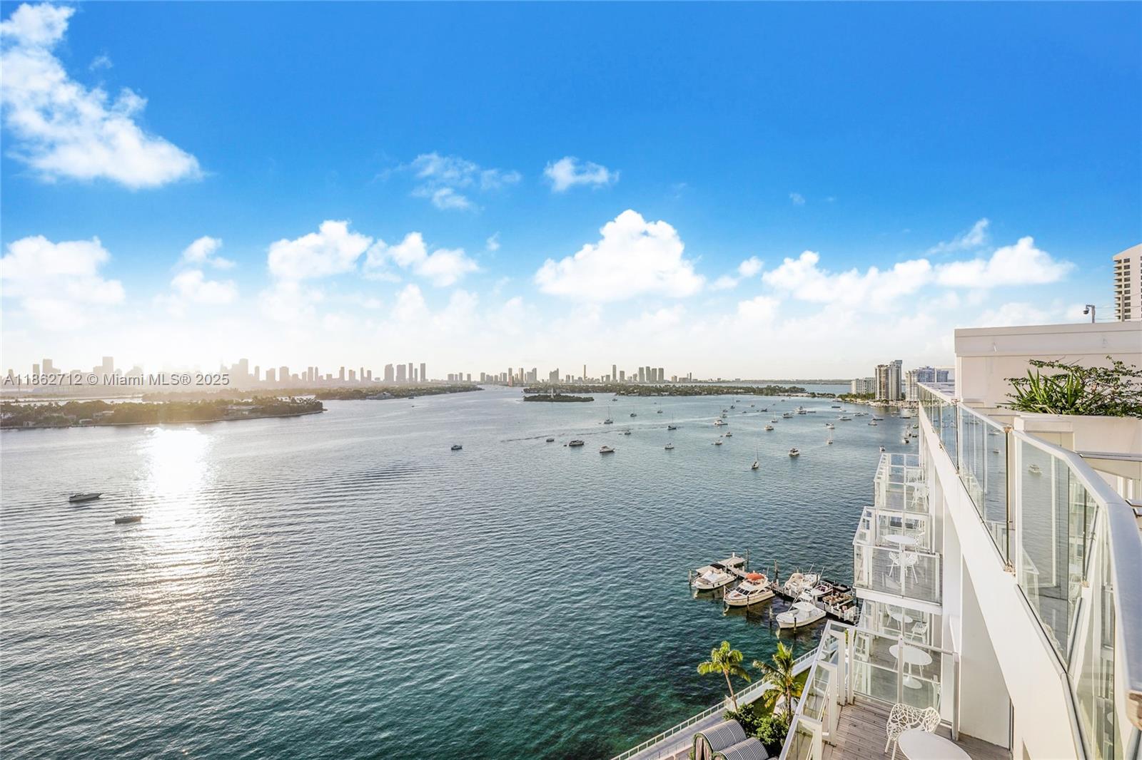 Located at the luxurious Mondrian Hotel South Beach, this breathtaking penthouse has over 1,900 sq ft of interior living spaces and an 800 sq ft terrace overlooking Miami’s gorgeous skyline. Enjoy scenic sunset views throughout the entire unit as this penthouse is perfect for entertaining or enjoying the breathtaking bay view every evening. This lavish unit is equipped with 2 bedrooms, 2.5
bathrooms, and a spacious modern kitchen. At the Mondrian Hotel, you will have a condo hotel program and no rental restrictions on the building. Additional amenities include a restaurant, bar, two swimming pools, gym, aqua spa, valet service, and room service. Truly a one-of-a-kind.