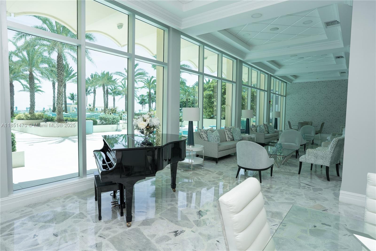 Welcome to your dream coastal escape rental home. This beautifully, tastefully and fully furnished condo offers the perfect blend of luxury and comfort.Private balcony perfect for morning coffee with a spectacular oceanfront view.Resort Style amenities, steps away from the beach, cafes and more. Don't miss to call this home yours.The crib, 1 dresser and 1 white sofa will be removed. Available to move in September 1.2025. Price is for 1 year rent period.