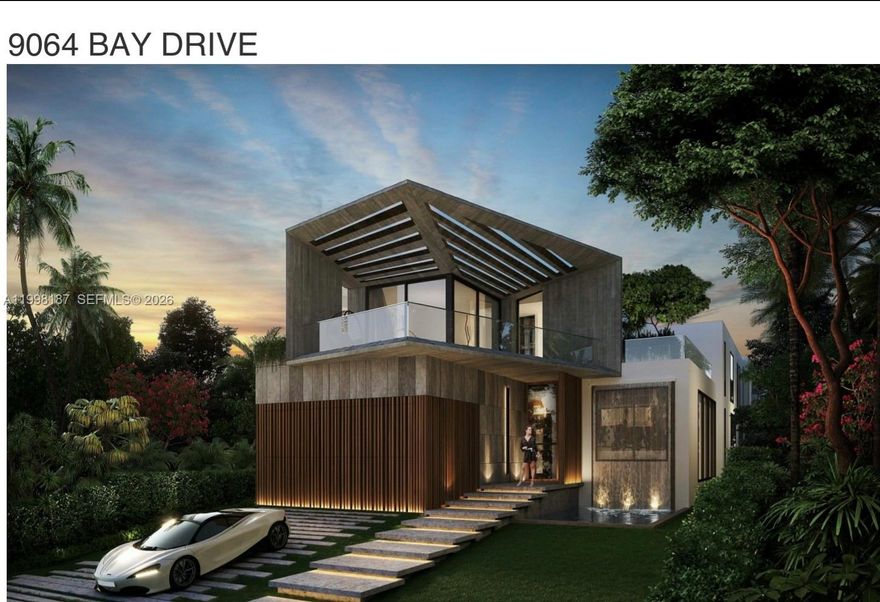 New Seawall and New Dock overlooking billionaire Bunker Indian Creek Village.
Ready to build with approved plans and permits for new 6,858sqft 6 bedroom, 9 baths.  
the existing house to be removed and site ready for new constructions June 2026