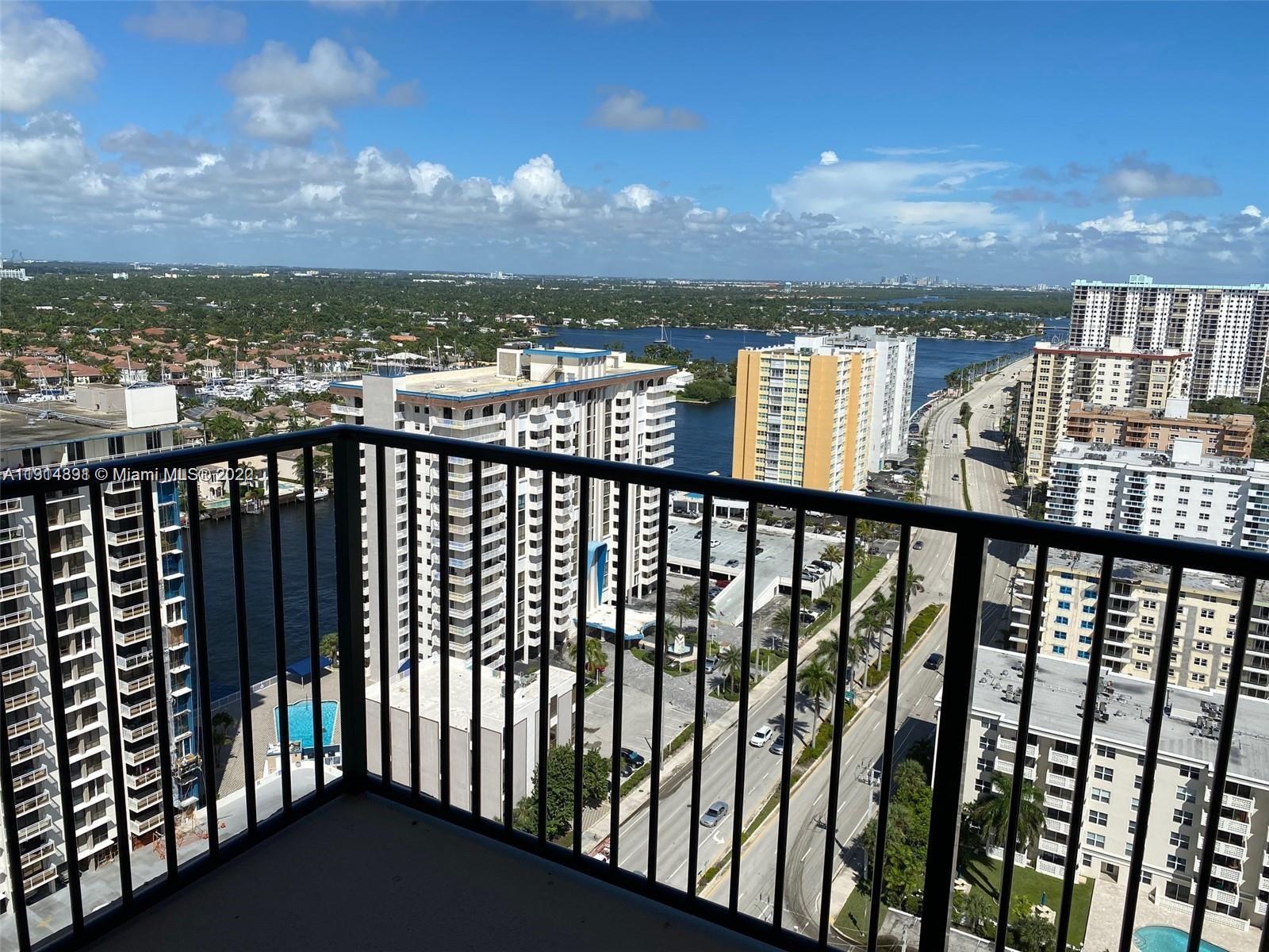 Beautiful view from the 25th floor. Furnished apartment 2 beds, 2 baths with awesome view of the ocean and intracoastal. Minimum Seasonal rent is 6 months $5500 or annual at $4000 monthly. Internet is included.