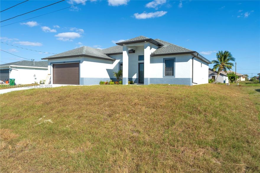 “This stunning 4 Bedroom, 2 Bath home in Northeast Cape Coral offers the perfect balance of elegance and functionality. Step inside to find an inviting open floor plan, custom closet upgrades, and stylish finishes throughout. Whether enjoying the generous living spaces or the private bedroom retreats, this property is designed for modern living. Located in a desirable neighborhood, it provides convenient access to schools, shopping, and the best of Cape Coral living.”