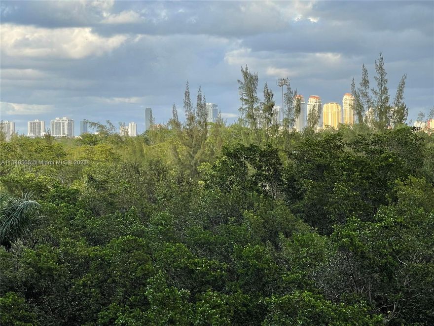 Huge 2 bedrooms and 2 and a half bathrooms. A total of 1600 sqft. Wonderful Oleta Park view. Marble floors in corridors and kitchen and vinyl laminate floors in bedrooms. Unit freshly painted. Wood kitchen cabinets with granite countertops. Washer and dryer room. Impact windows. Newer amenities: pool, gym, clubhouse. Child play area. Tennis courts. Rent includes basic cable, internet, and hot water. Great location, close to FIU, Aventura Mall, and the beaches. Across the street from Costco. Sorry, no pets are allowed as per the association. Easy to show. Unit comes with 1 parking space, second parking space is available for rent through the association at $ 65 and up.