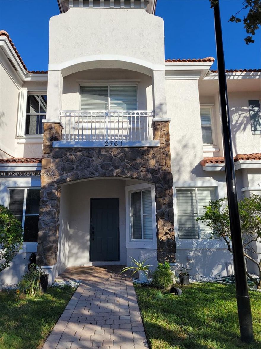 AMAZING 3-BEDROOM, 2.5 BATHROOMS, 2-LEVEL TOWNHOUSE/CONDO IN THE GATED COMMUNITY OF TUSCANY IN MIRAMAR. 1300+ LIVABLE SQUARE FEET WITH REMODELED OPEN CONCEPT NEW KITCHEN, COUNTERTOPS, CABINETS, NEW STAINLESS-STEEL APPLIANCES, UPDATED BATHROOMS, VANITIES, AC REPLACED IN 2021. ASSIGNED PARKING SPACE. GREAT FOR ENTERTAINMENT WITH COMMUNITY POOL, BASKETBALL COURTS, AND CHILD PLAY AREA. CLOSE TO SHOPPING MALLS, 1-75, FL TURNPIKE, SCHOOLS, HOSPITAL AND SHOPPING. GREAT FOR INVESTORS. SEND OFFERS WITH PROOF OF FUNDS AND/OR PRE APPROVAL LETTER