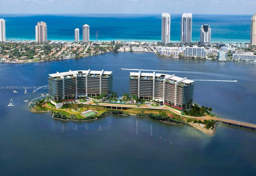 The pinnacle of luxury living in this one-story 6,293SF living area + 2 oversized wraparound balconies combining units 1404 and 1405 making an expansive living space at Prive, an exclusive private island. This elegant condo offers 5 spacious bedrooms plus a service room, 4.5 bathrooms plus a service bathroom Enjoy breathtaking panoramic views of the ocean, Intracoastal, and city skyline. It includes floor-to-ceiling windows, private elevator entry, and 4 parking spaces. Prive offers unmatched resort-style amenities, including two state-of-the-art fitness centers, full-service spa, tennis courts, swimming pools, wine cellar, cigar lounge, game room, on-site dining, concierge services, and more. An opportunity to own a sophisticated waterfront retreat in South Florida’s most coveted address