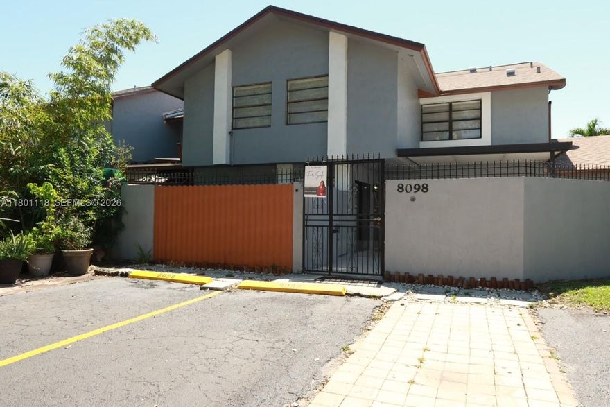 Discover the perfect blend of style, comfort, and practicality with this charming corner townhouse, ideal for first-time homebuyers or savvy investors. Fully renovated 3BR/2.5BA townhome in a tranquil neighborhood w/ Low HOA Fee $175/M. Features a brand-new roof, fresh paint, modern finishes, ample closet space, dedicated laundry room, and outdoor shed. Enjoy 4 assigned parking spaces plus guest parking. Well maintained community. Prime location near highways, shopping centers, and top-rated schools.