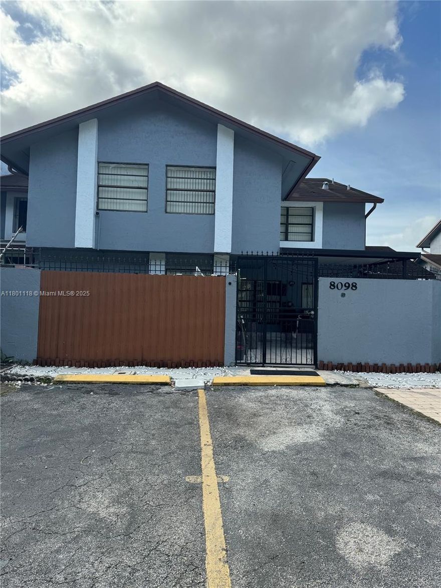 Discover the perfect blend of style, comfort, and practicality with this charming corner townhouse, ideal for first-time homebuyers or savvy investors. Fully renovated 3BR/2.5BA townhome in a tranquil neighborhood w/ Low HOA Fee $175/M. Features a brand-new roof, fresh paint, modern finishes, ample closet space, dedicated laundry room, and outdoor shed. Enjoy 4 assigned parking spaces plus guest parking. Well maintained community. Prime location near highways, shopping centers, and top-rated schools. Currently tenant-occupied with a reliable long-term tenant, offering immediate rental income.