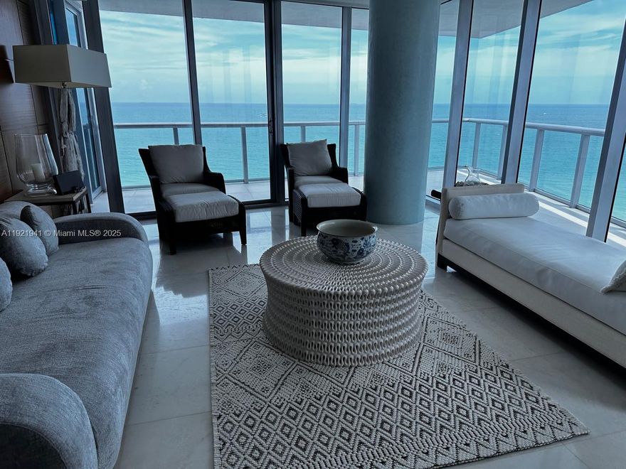Fully furnished 4 bedroom, 4.5 bathroom condo on the beach with stunning ocean and intracoastal views. Private elevator, oversized balconies, incredible resort-style building amenities you have to come see for yourself. Prime location on Sunny Isles Beach, walking distance to restaurants, supermarkets, and more.