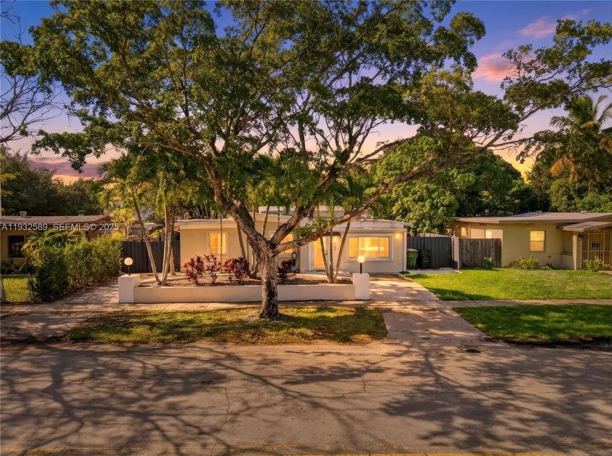 Beautiful & big home tastefully renovated, excellent location 4 large bedrooms and 2 baths, a modern kitchen with stainless-steel appliances, impact glass, hurricane shutters, beautiful floors throughout in all house. The backyard has a nice pergola and also comes with a stunning swimming pool, perfect for entertaining family and friends. Don’t miss the opportunity to live in a home where luxury meets comfort, with ample parking space for 4 to 6 cars. Prime location with proximity to highways, shopping malls and much more!! Quiet friendly neighborhood! Ready to move, no association approval. Excellent as a primary residence.The owner is motivated to negotiate the price.