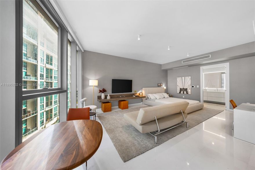 Gorgeously Finished Studio on the 8th floor of Aston Martin Residences. This Exceptional Residence with 1 bath features 698 sqft showcasing Thasos Marble floors, Gourmet Kitchen, complete with Custom Bulthaup Cabinetry and Gaggenau appliances, fully Furnished and ready to move in. Residents enjoy Access to over 40,000 sqft in Amenities including Spa, Fitness Center, Infinity Pool, and Private Lounges, Movie Theater and Golf Simulator, and so much more. Ideally located in Heart of Miami, just steps away from World Class Dining, Shopping, and Nightlife. Experience unparalleled luxury and a lifestyle designed for the most refined tastes. Call LA for Showings.