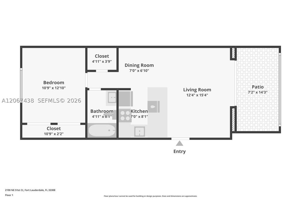 Photo of 2190 NE 51st Court #105, Fort Lauderdale, FL 33308 (MLS # A12067438)
