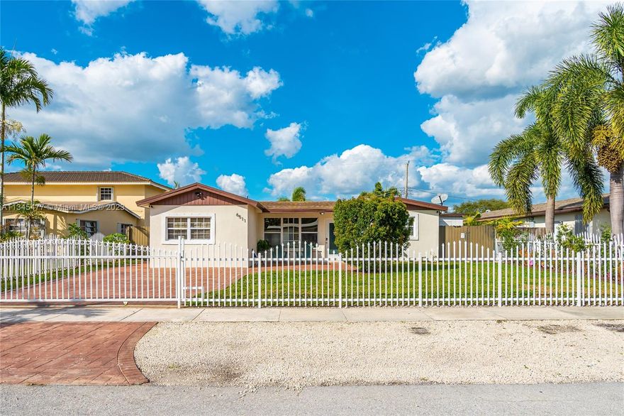 Welcome to your dream home! This remodeled 4-bedroom, 2-bathroom home is the perfect combination of modern style and comfort. The updated kitchen boasts open format layout, stainless steel appliances, giving you the perfect space to cook and entertain guests. The fenced-in yard offers a private outdoor space, perfect for pets and children to play. Located in a family oriented neighborhood with Access main highways in just minutes. Close to restaurants, Hard Rock Casino, and Dania and Hollywood Beaches. Unobstructed views of the pool, and the large porch area are  perfect for hosting parties and entertaining guests. The wired camera system offers additional security, giving you peace of mind. Don't miss out on this fantastic opportunity to make this house your dream home.