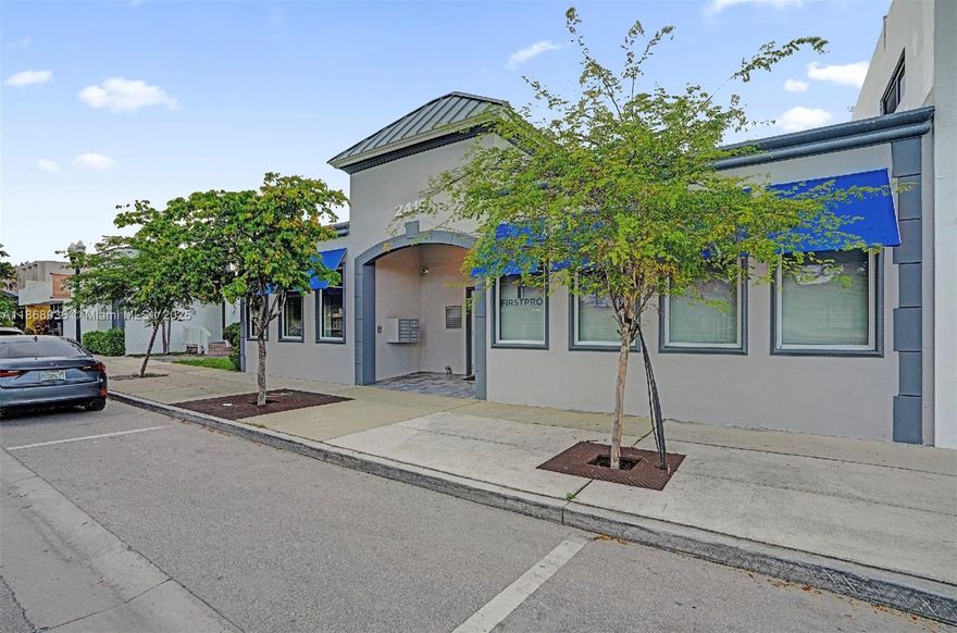 Located in the heart of Downtown Hollywood, this 4,794 SF office space is fully built out and ready for immediate occupancy. The layout includes private/shared offices, a spacious lounge area, and two restrooms, providing a functional setup for a wide range of professional, retail, or medical uses. Security features include a key fob entry system and cameras throughout the property. Convenient rear parking and ample street parking ensure easy accessibility for staff and visitors. Perfect for law firms, medical practices, urgent care centers, creative agencies, or professional services seeking a prime Downtown location with maximum visibility and convenience. This is a NNN Lease there is a CAM in addition to the rent.