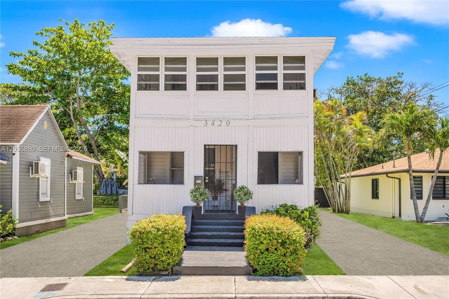 Set within Coconut Grove’s historic Charles Avenue corridor, in the heart of the area now recognized as Little Bahamas, this 1930 residence presents a rare opportunity to restore and thoughtfully renovate a property with genuine cultural significance.
Situated on a 5,000 SF lot and currently configured as 5 bedrooms and 2 bathrooms, the home requires a complete renovation. The existing front porch adds a sense of character and arrival, while the lot offers room to thoughtfully enhance the property over time. 
Future improvements, additions, exterior changes, and other redevelopment plans will be subject to applicable  historic preservation review and approvals. The property is currently tenant occupied and can remain so while future plans and permitting are pursued. The buyer will need to verify current configuration, permit history, dimensions, and any allowable improvements. There are driveways on either side of the property.
For the buyer who values location, legacy, and the chance to create something meaningful within an important historic context, this is an uncommon offering in the Grove. NOTE SEVERAL PICTURES ARE VIRTUALLY STAGED TO SHOW ENDLESS POSSIBILITIES FOR THIS HOME