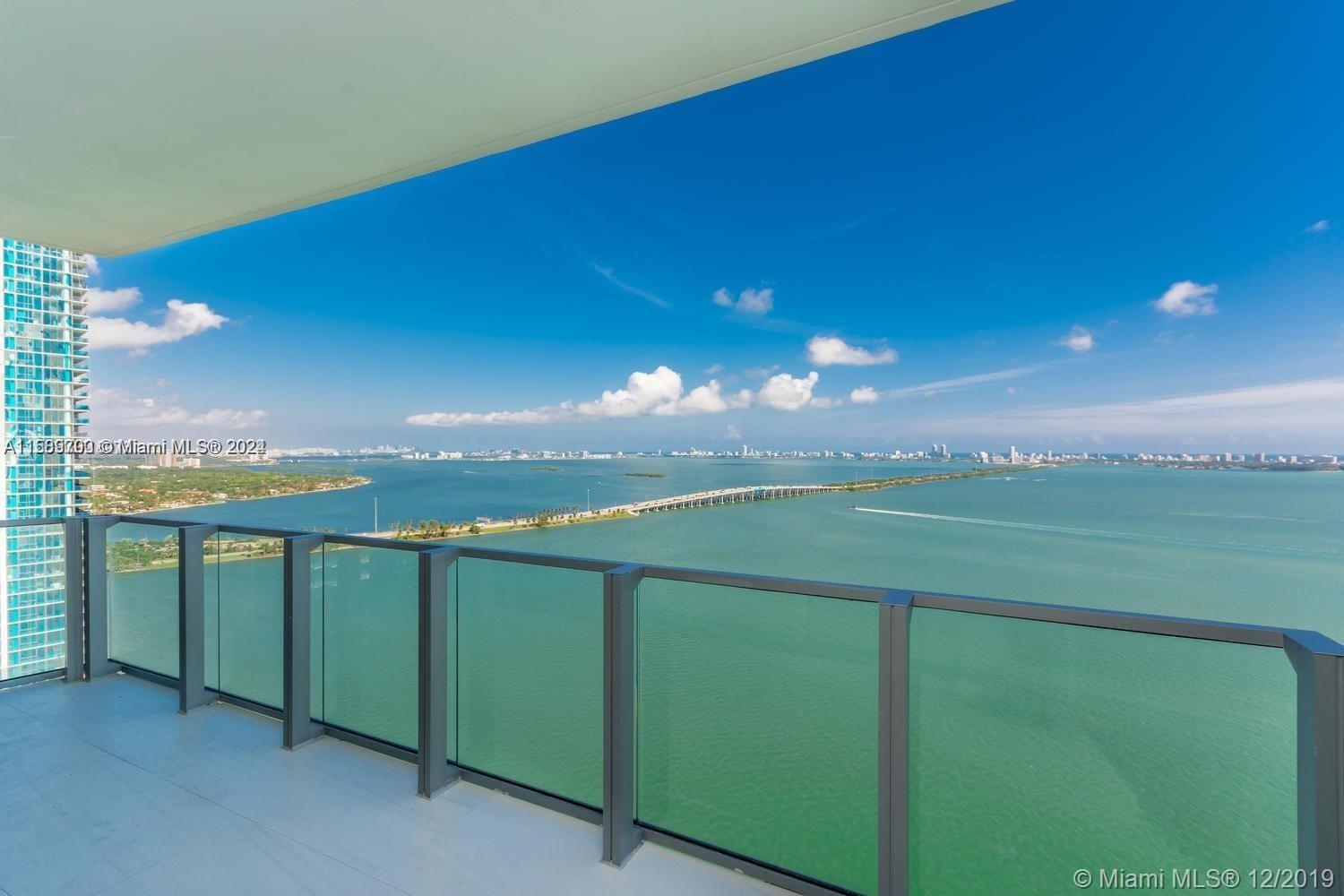 Gorgeous unfurnished 3 bedroom/4 bathroom PLUS DEN unit at Biscayne Beach in Edgewater, most desirable corner line with direct bay views. Lots of light, porcelain tile throughout, custom California closets, electric blinds, private elevator and a a private foyer (bonus room!). Unit comes with 1 assigned parking and 1 valet. Amenities include members only beach club, pool and spa with day beds, cabanas, and lounge chairs; summer kitchen, tennis courts, basketball court, library, fitness center, pool tables etc. Available July 15. Sorry, no pets.