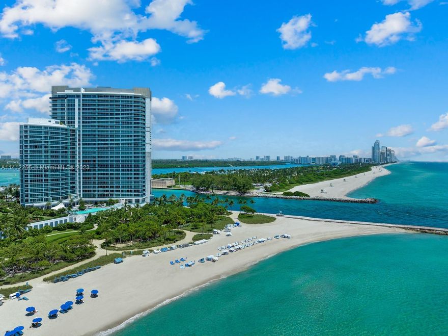 Breathtaking ocean and intracoastal views astound you as you enter this exquisite turnkey home in the sky.  Curated design and meticulous  craftsmanship surround you in warmth and luxury.  Generous spaces elegantly appointed with magnificent wide water views from every room.  Indulge in all the amenities such as concierge, gorgeous spa, and beachfront service at this iconic One Bal Harbour residence. This one of a kind residence will not last.