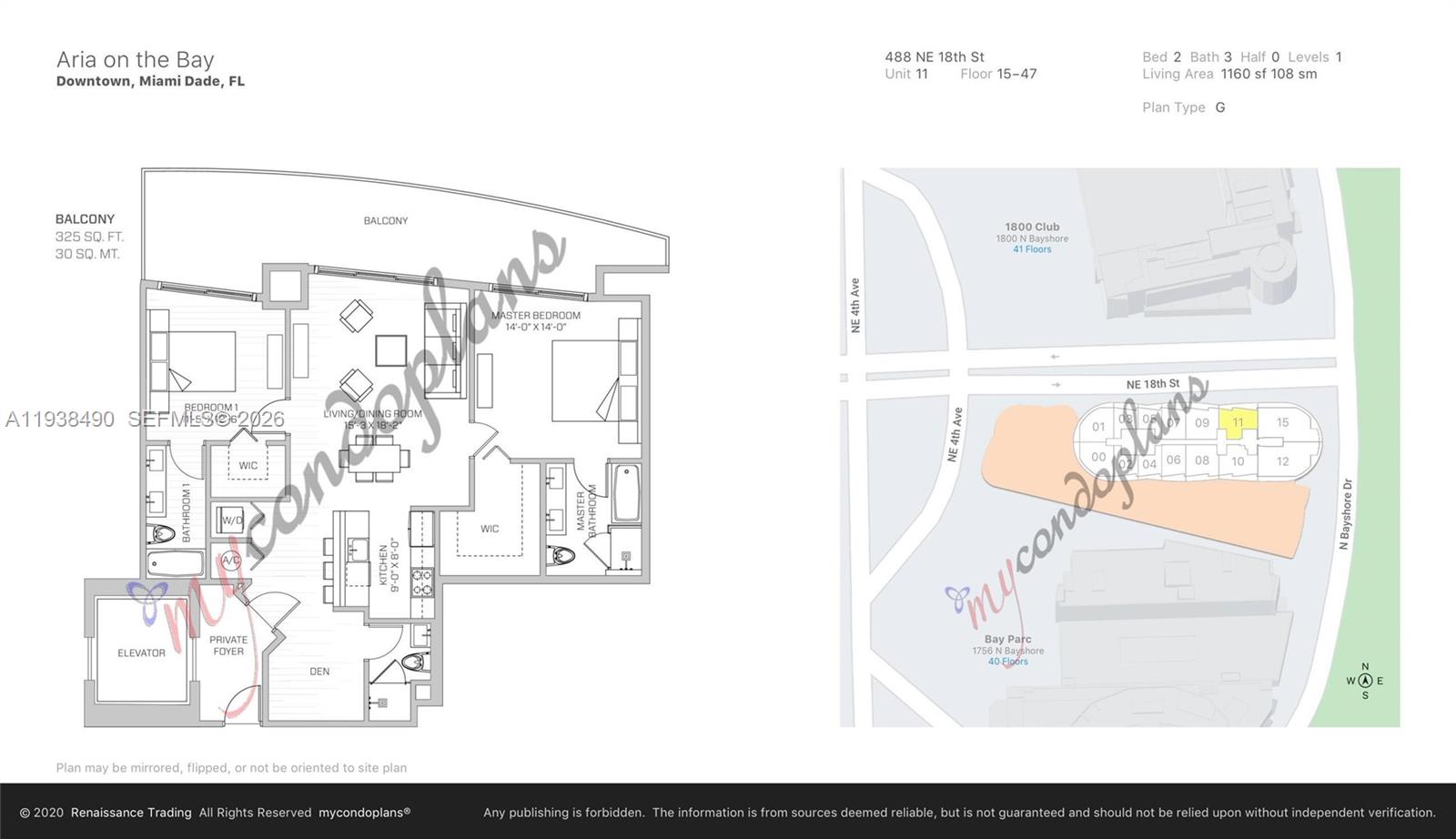 ARIA ON THE BAY CONDO - Residential Lease