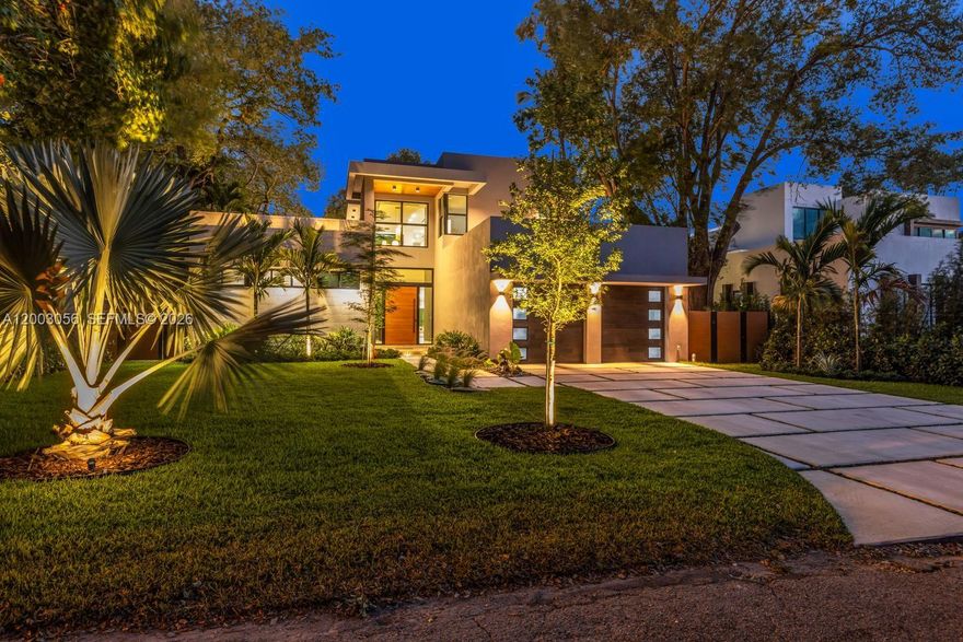 Discover next-level living in a newly built designer residence in the Village of Biscayne Park, one of Miami’s most coveted boutique enclaves. This 6BR, 6BA home blends clean architecture with effortless indoor-outdoor flow, soaring ceilings, and curated finishes throughout. The chef’s kitchen features Miele and Sub-Zero appliances, Taj Mahal quartzite countertops,walk-in-pantry and opens to sunlit living spaces designed for connection and entertaining. Expansive windows invite natural light from every angle, enhancing the home’s bright and airy feel.

Outdoors, a private Tulum-inspired retreat awaits with a sleek pool, lush landscaping, full summer kitchen, and full cabana bath. A sculptural spiral staircase leads to a second-floor terrace, adding a striking architectural element. Spacious bedroom suites provide comfort and privacy throughout. Ideally located just minutes from the Design District, beaches, and Miami’s top dining, this residence offers refined modern living in a prime setting.