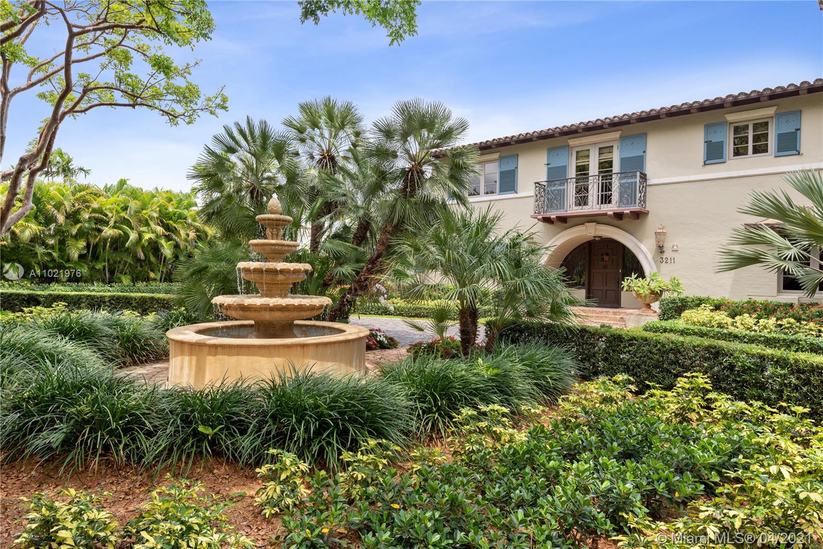 On world-class prestigious Biltmore Golf Course is a beautiful Mediterranean Revival historically designated 9,950 SF adj. estate with meticulously manicured landscaped grounds, mature trees & breathtaking views of the historic Biltmore Hotel. Spectacular curb appeal with cobblestone driveway welcomes you to an elegant timeless home & its many features; Wine Cellar, Full Bar/onyx counter, Marble & Black Granite flooring. Expansive Chef's kitchen with Christian Clive inspired Cabinetry, Wolf Range & 2 Ovens, Wolf Microwave/Pastry Oven, 2 Sub Zero Fridges, stone floor etc. Covered outdoor kitchen has gas grill, burners, fridge, TV, surround sound. Inviting pool/patio for entertaining & relaxation. Luxurious Master Bdrm/Bath wing. En-suite bedrooms, Come see on iconic tree lined Alhambra!