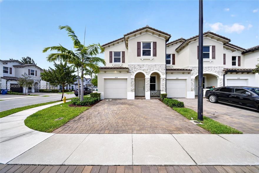 This home features 4 Bedrooms, 2 full bathrooms, 1 half bathroom and a garage. The community is gated and also has a playground. All of the bedrooms are upstairs and there is one half bathroom downstairs. This home has a peaceful patio area to sit at by the lake and is centrally located near Fort Lauderdale, Plantation, and Fort Lauderdale airport. Only 2 months to move in.