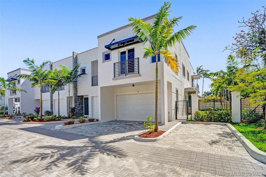 Modern new construction home, just listed! Zuna is a collection of 2 & 3 bedroom modern townhomes in in Fort Lauderdale's most desirable neighborhood of Victoria Park. This is a rare opportunity to own a coveted corner 3 bedroom, 2.5 bathroom C unit. Settle right in with tastefully selected finishes including tile and laminate flooring throughout, hurricane impact windows beaming with natural light, high hat lighting and pre wired hookups, ample closet space, Italian design kitchen and bathroom vanities with Quartz countertops. Pet friendly, option to rent right away, and room for a pool!