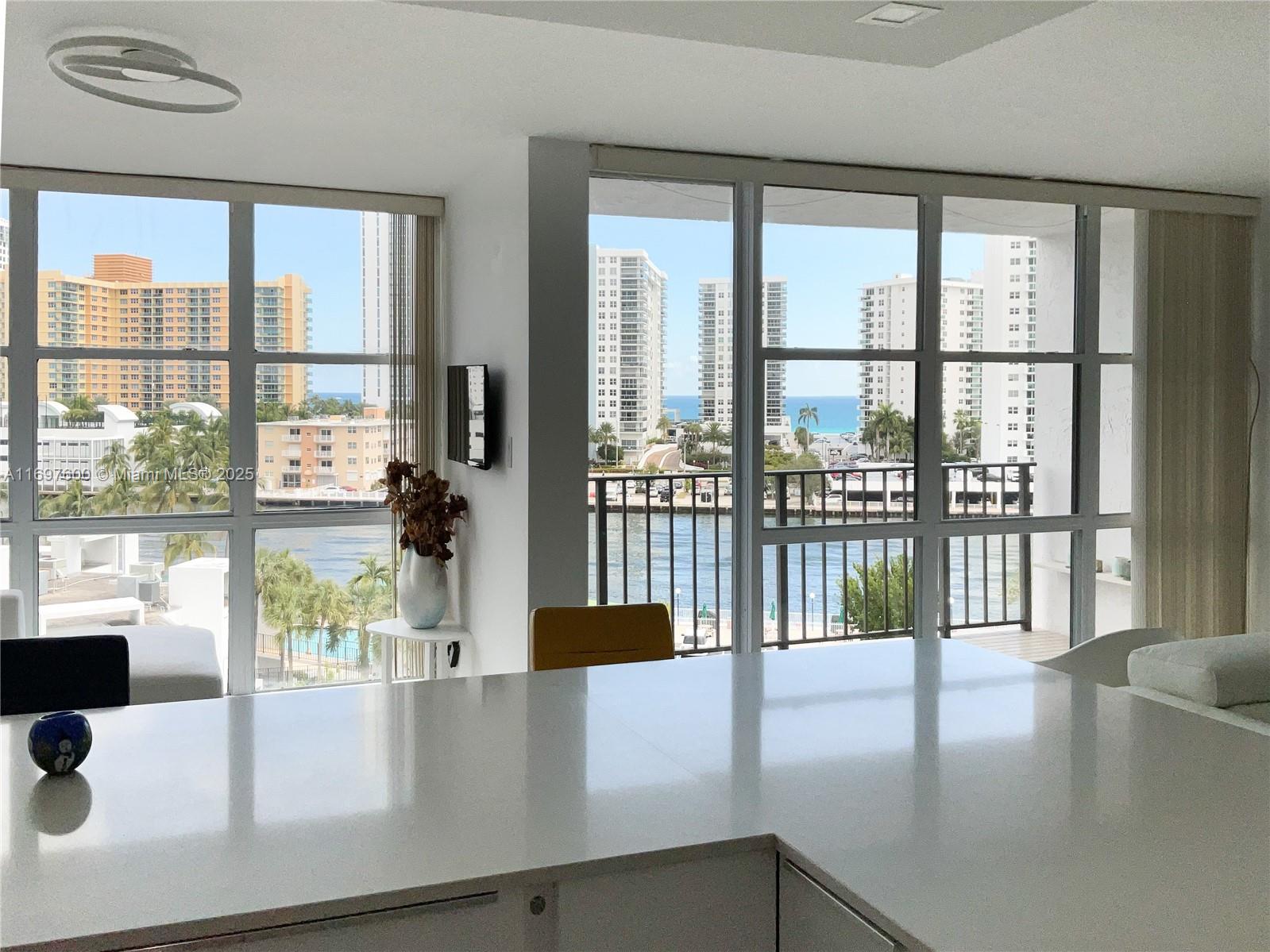 Unobstructed Intracoastal Views from floor to ceiling windows. Completely upgraded. Tiled throughout. Wii-fi and hot water included in maintenance. Can be leased immediately after purchase. Building has many amenities including heated swimming pool, BBQ area, Bicycle storage, state-of-the-art gym, tennis, 24/7 security with attended lobby. Close to Beaches, Race tracks, Casinos, Hollywood Boardwalk, Marinas, Aventura Mall, restaurants, shopping. In between Miami and Fort Lauderdale.