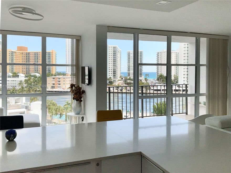 Unobstructed Intracoastal Views from floor to ceiling windows. Completely upgraded. Tiled throughout. Wii-fi and hot water included in maintenance. Can be leased immediately after purchase. Building has many amenities including heated swimming pool, BBQ area, Bicycle storage, state-of-the-art gym, tennis, 24/7 security with attended lobby. Close to Beaches, Race tracks, Casinos, Hollywood Boardwalk, Marinas, Aventura Mall, restaurants, shopping. In between Miami and Fort Lauderdale.