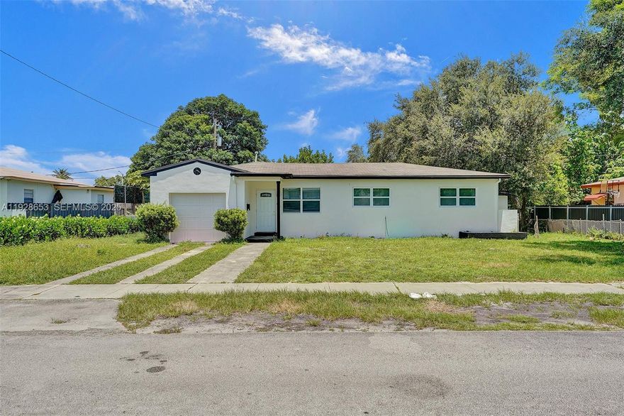 Beautifully remodeled 3bedroom, 3bathroom home in desirable North Miami Beach, offering modern comfort on an expansive 8,480 sqft lot. This residence has been completely redone from top to bottom, featuring stylish laminate flooring that flows seamlessly throughout. The spacious, contemporary kitchen boasts elegant granite countertops and ample cabinetry, perfect for everyday cooking or entertaining. Each bathroom is tastefully updated with sleek tile backsplashes and modern finishes. The large backyard provides generous space with room to add a pool, making it ideal for outdoor living and future customization. With its thoughtfully redesigned interior, open layout, and sizeable lot, this move-in-ready home offers the perfect blend of comfort, style, and potential in one of the area’s most convenient neighborhoods
