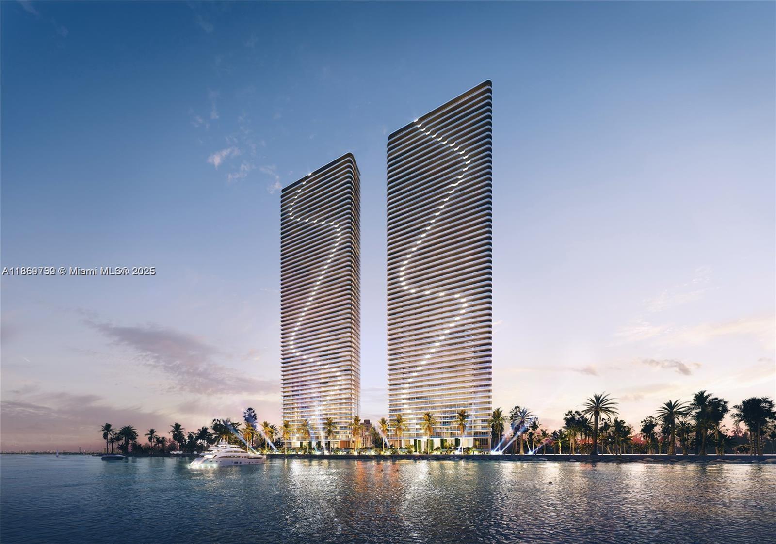 Luxury living at Aria Reserve South Tower in Miami’s Edgewater. Private Elevator. This 1,783 sq/ft new construction residence 2025. 2 bedrooms + den, ideal to be used as a 3rd bedroom or office, 3 full baths and 1 assigned garage parking spaces. Enjoy 10-ft floor-to-ceiling impact windows with stunning Biscayne Bay & Ocean direct views, high-end finishes, open layout, and walk-in closets. Enjoy the resort-style amenities: semi-Olympic pool, fitness center, wine lounge, party room, courts for tennis, paddle, mini-golf, kids’ play area, cabanas, business center, and secured lobby. Minutes to Wynwood, Design District & Miami Beach. Access I-95, I-195, I-395.