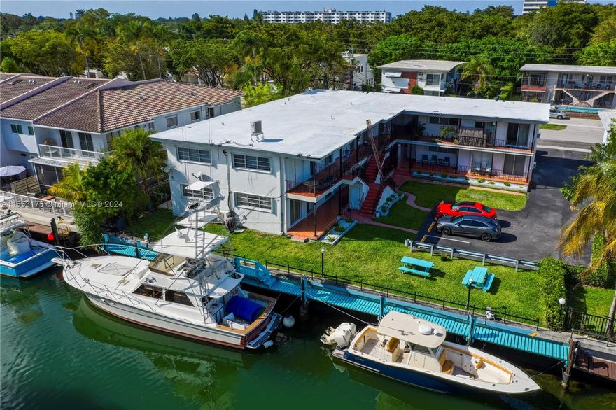 Exceptional opportunity to invest in an 8-unit waterfront apartment building nestled in Miami Shores. Situated in a prestigious A+ neighborhood, this property offers consistent rental income and promising long-term prospects.
Each of the eight units is equipped with modern amenities, including stainless-steel appliances, granite countertops, full kitchens, and a mix of travertine and hardwood flooring. The landscaping has been thoughtfully redesigned to minimize maintenance while preserving its charm. Safety measures include hurricane shutters on all windows and impact-resistant doors throughout the property. Additionally, the subject property has undergone its 60-year recertification in 2023, ensuring compliance and longevity.