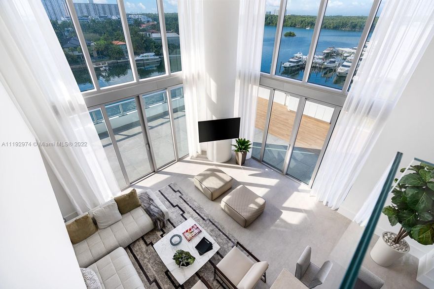 Spectacular brand new, two story residence completely furnished by world renowned interior designer, Steven G. Floor to ceiling intercoastal and ocean views in the prestigious Parque Towers. Comprised of a total 5,331 sf (3,558 sf Interior + 1,773 sf lanai with private glass pool) features 4 bedrooms,4.5 bathrooms, den with open floor concept, large master bedroom, elegant master bathroom with roman-style tub. Italian custom cabinets, quartz countertops, Bosch & Subzero appliances, spacious storage closets,4 parking spots - of 2 assigned & 2 valet spots, private storage. SELLER FINANCING AVAILABLE SUBJECT TO SELLER APPROVAL. Guest suites are available for owner’s guests,5-star luxury amenities including concierge,24-hour security & valet, resort style pool, cigar loung, bistro & media room