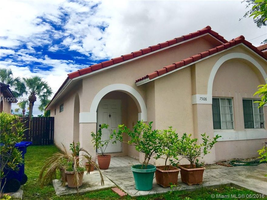 Fantastic opportunity in Turtle Run, a family oriented community. PRICED TO SELL! Features  X-large recently remodeled kitchen, stainless steel appliances, plenty of storage space, french doors, tile flooring throughout, separate family room & your very own avocado tree. Live safely in a fully gated private access neighborhood. TOP RATED SCHOOLS, Located close to highways, shopping, restaurants & more. Perfect starter home or investment. LOW HOA. Access to YMCA/Palm Springs North pool, park & playground