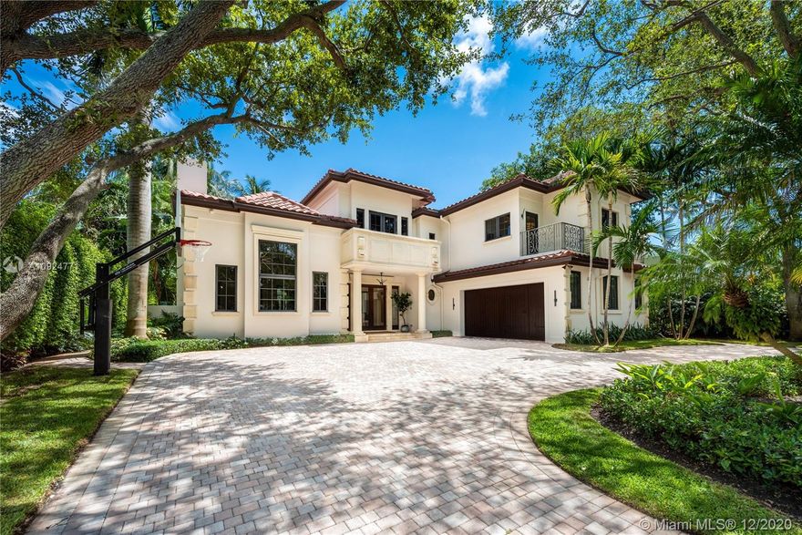 Exquisite home in private and guard-gated Bal Harbour Village, remodeled to perfection and available for immediate occupancy! This mansion will meet the needs of those who love contemporary luxury living surrounded with the warmth of Mediterranean architecture. Built with quality in mind, a functional floor plan with flex space for working and schooling from home, 6 large beds, and expansive living areas consisting of a living room with soaring 18-ft ceilings, a stylish formal dining room, and a chef’s kitchen with new countertops opening to a huge family room and a breakfast area. Upstairs, 4 oversized beds, including a master suite with a sitting/office room and hers/his baths and closets. Top-of-the-line appliances, new A/C and A/V system. Close to the beaches and Bal Harbour Shops.