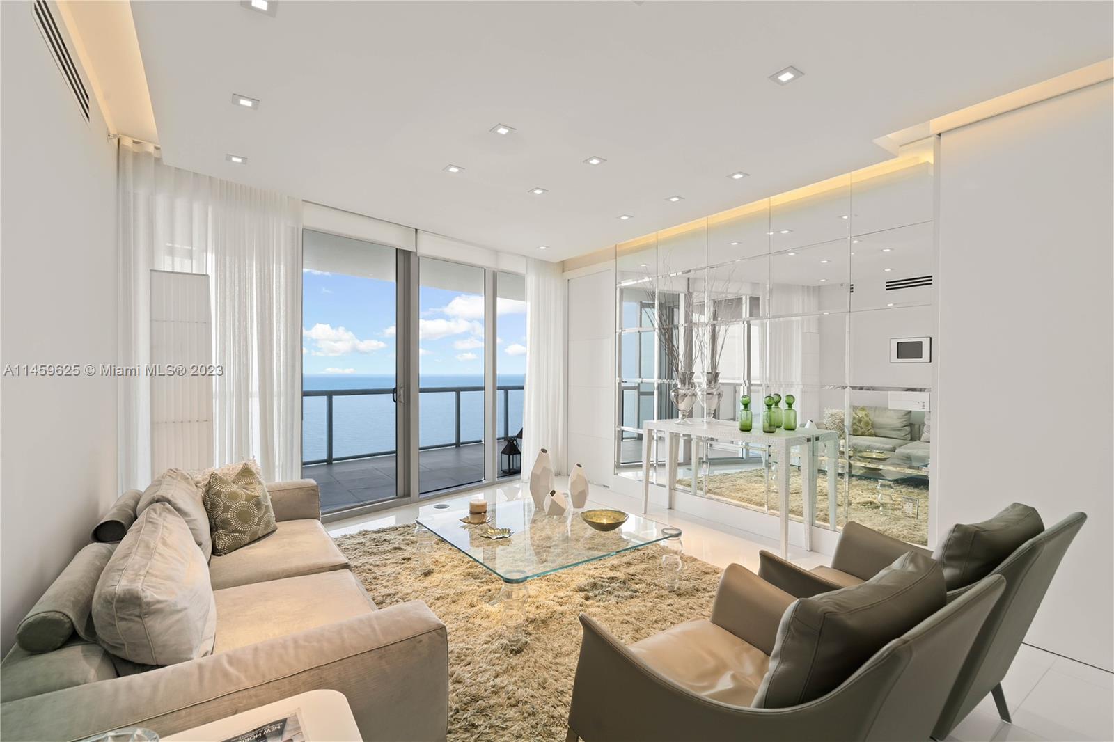 Fully furnished, ready to move in, 2 bedrooms + Den, and 3 full Baths, this luxury unit at the very exclusive Jade Ocean is the perfect dream place. Breathtaking ocean view from all windows and very beautiful and modern furniture. 5-star amenities include a concierge, valet, pool, gym, beach services, a complete spa with sauna, massage rooms and manicure, restaurant, library, poker room, kids room, teens place, and more. Amazing location close to excellent restaurants, shops, nightlife, and beach.