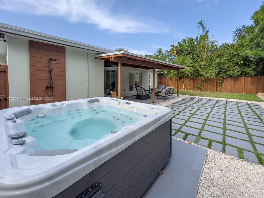 Welcome to Wicker and Wine, an exquisitely designed home nestled in the heart of Fort Lauderdale. Recently renovated and designed to perfection, this residence is a sanctuary and space to unwind. Step outside to the spacious backyard, where you can sip wine at happy hour, enjoy the hot tub at night or dine under the tree shade. Take a short drive to discover the nearby beaches and the vibrant atmosphere of Las Olas Blvd., filled with world class dining and entertainment.