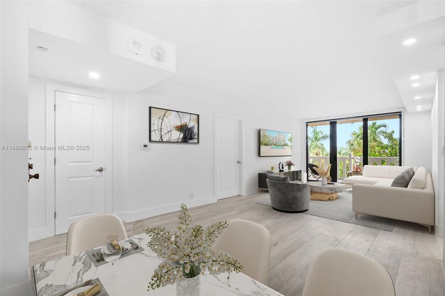 Stunning 2/2bed rental beautifully renovated offers a perfect blend of Modern Design and coastal charm. Enjoy a spacious open layout with abundant natural light and breathtaking garden and park views. Brand new gourmet kitchen boasts top-of-the-line appliances, sleek cabinetry, and breakfast bar. Master suite features access to balcony views and ample closet space that offers versatility for a nursery or home office. Wood-look ceramic plank tiles throughout compliment any decor style. Building offers resort-style amenities, including pools, tennis, gym, sauna, toddler playroom, restaurant, and private beach access. Conveniently located near shops, State Park, and A+ schools, it offers an unparalleled lifestyle. Don't miss out on making this beautiful unit your new home. Available now!
