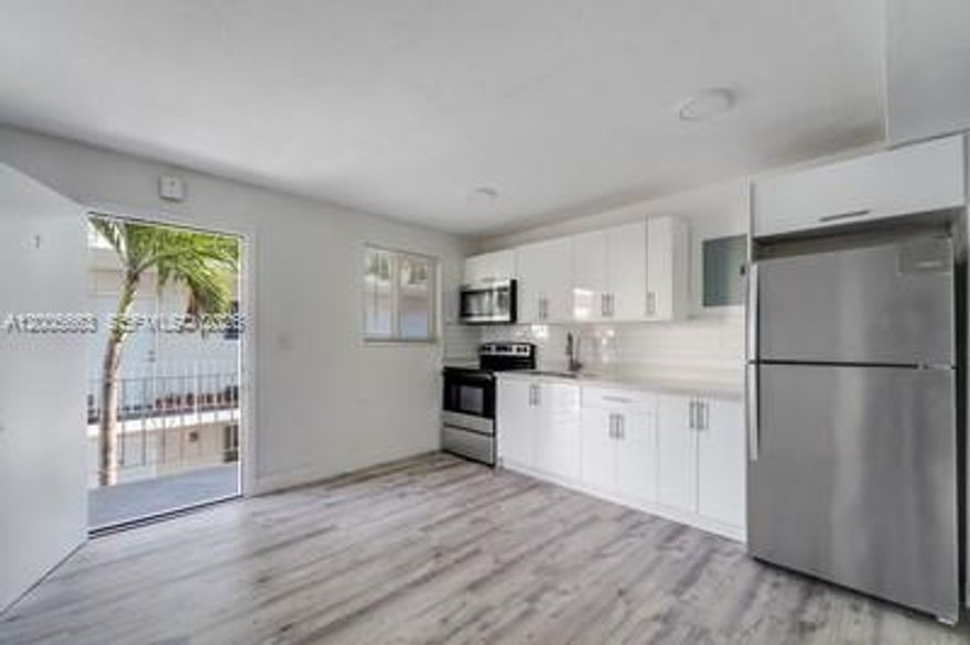This unit features 2 bedrooms and 1 bathroom, along with assigned parking, and is move-in ready. It offers a modern kitchen with brand-new stainless steel appliances and an updated bathroom, plus a new A/C unit for added comfort.
Located in a gated 12-unit building in the Jackson Memorial Hospital area, and just minutes from Miami International Airport, the property provides both convenience and accessibility. Residents enjoy assigned parking and on-site community laundry facilities.
Only first month and one month security deposit required, along with a background check. Schedule your showing today—this opportunity won’t last!