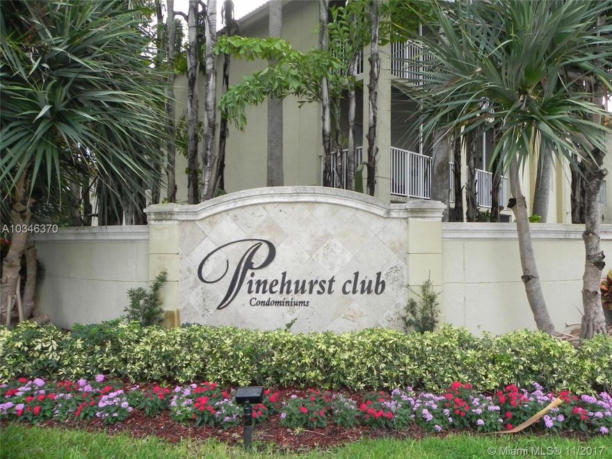 Bright and open 2 bedroom, 2 bathroom split floor plan condo in the gated Pinehurst Club Condos. Community pool, gym, indoor racquet ball court, and club house. NEW Central A/C and NEW flooring in bedrooms. NEW ceiling fans in bedrooms. Entire unit freshly painted.  Conveniently located in the heart of Hollywood with shopping, dining, and golf within walking distance. A short drive to Hollywood Beach, Broadwalk, and Downtown Historic District. Close to I-95 and the Turnpike. Ft. Lauderdale Airport and Casinos nearby. Washer and Dryer in screened balcony. SMALL PET OR DOG LESS THAN 17 POUNDS OKAY ($300 non-refundable pet deposit). 620 or higher credit score for all adult tenants.