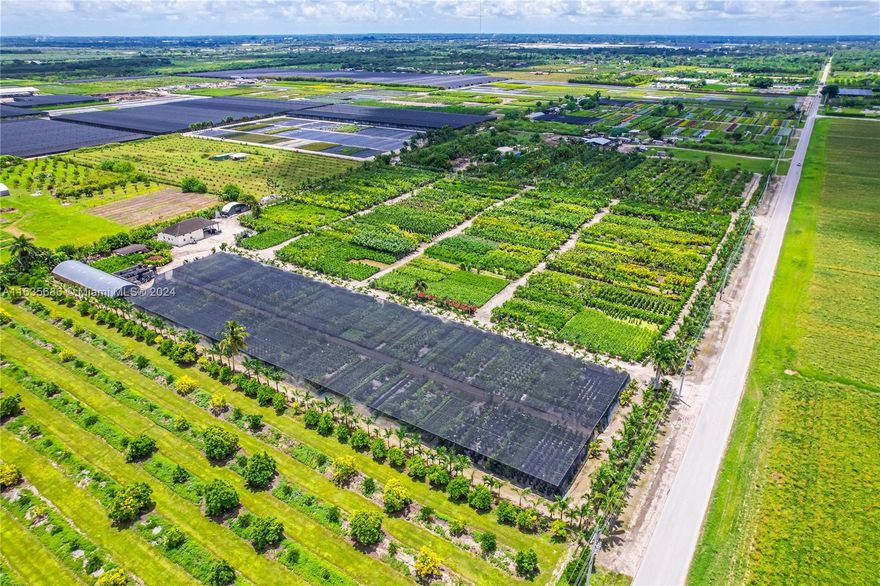 15 ACRE W/ 990 FEET OF FRONTAGE ON 197 AVE FIELD/ SUN /SHADE. INVENTORY n EQUIPMENT IS FIRM 3.7M../ WITHOUT 3M..AN AMAZING LOCATION FOR A NUMBER OF OPPORTUNITIES. FEATURES DECK HEIGHT DOCK, OFFICE BLDGS,LIVING AREAS, COMPUTER CONTROLLED 50/50 MIST HOUSE W/ CALIFORNIA CERTIFIED BENCHES, AN 80' X 300' W 70/30  GREEN HOUSE, DIESELS, FUEL STATION, PRISTINE LAND W AMAZING VIEWS OF EVERGLADES , 9'+ ELEVATION ,EQUIPMENT SHED, 3 BUILDABLE FOLIOS ,3 METERS, EAST OF LEVY ON PAVED ROAD, IDEAL AS IS OR AS A ENTERTAINMENT VENUE, DEVELOP VRBO/TOURISM SETUPS OR READY FOR YOUR INVENTORY..ITS ALL ABOUT LOCATION AND WE HAVE IT! REDLAND IS THE ON GROUND FLOOR FOR ECOTOURISM/AGRITOURISM. JUST DREAM IT. EASY TO SHOW APPT ONLY.